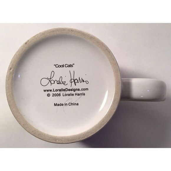 🐱 Vintage “Cool Cats” Mug by Loralie Harris (2006) Coffee Cup - Picture 3 of 10